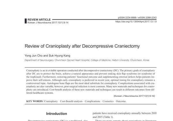 Kraniektomi Dekompresi dan Preservasi Flap Tulang Kranium